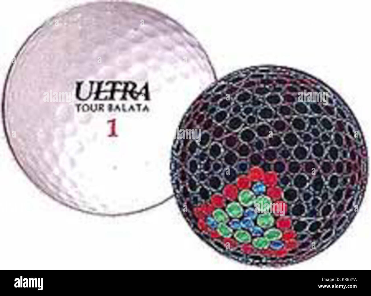 Golf ball with dimples Stock Photo Alamy