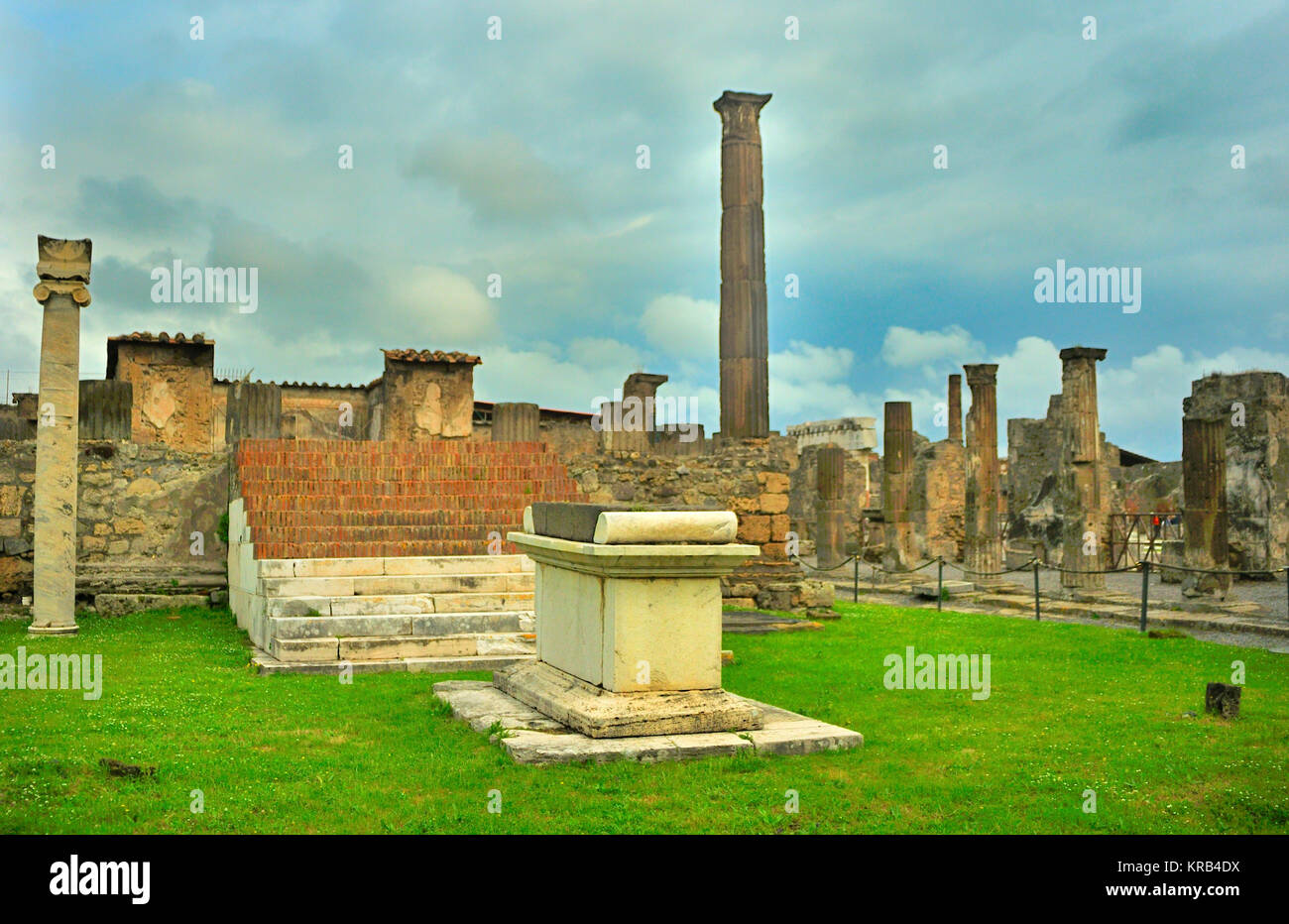 Pompeii ruins grass hires stock photography and images Alamy