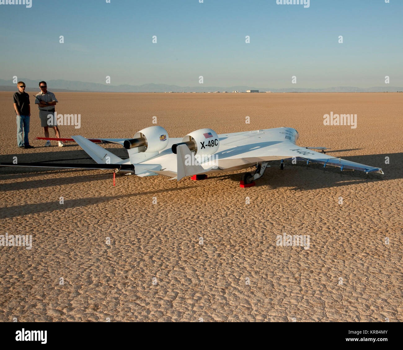 NASA-Boeing X-48C before first flight Stock Photo - Alamy