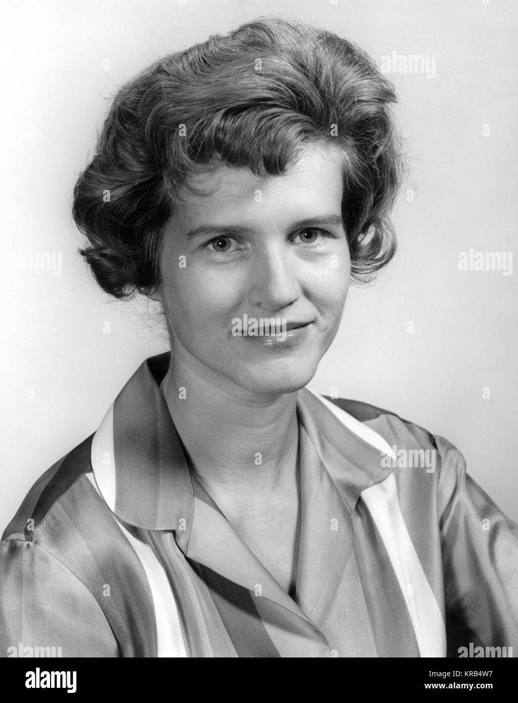 THIS IS A PORTRAIT OF MARIA VON BRAUN, WIFE OF THE FAMOUS MARSHALL SPACE FLIGHT DIRECTOR WERNHER VON BRAUN. Maria von Braun 6330121 edited Stock Photo