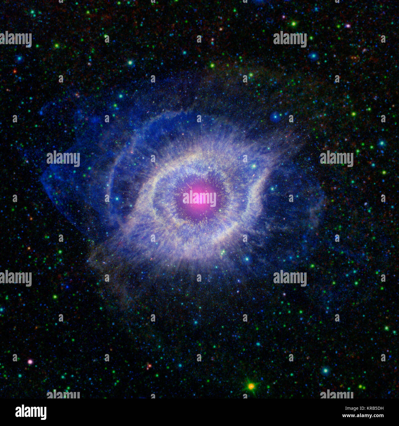 Helix Nebula - Unraveling at the Seams Stock Photo
