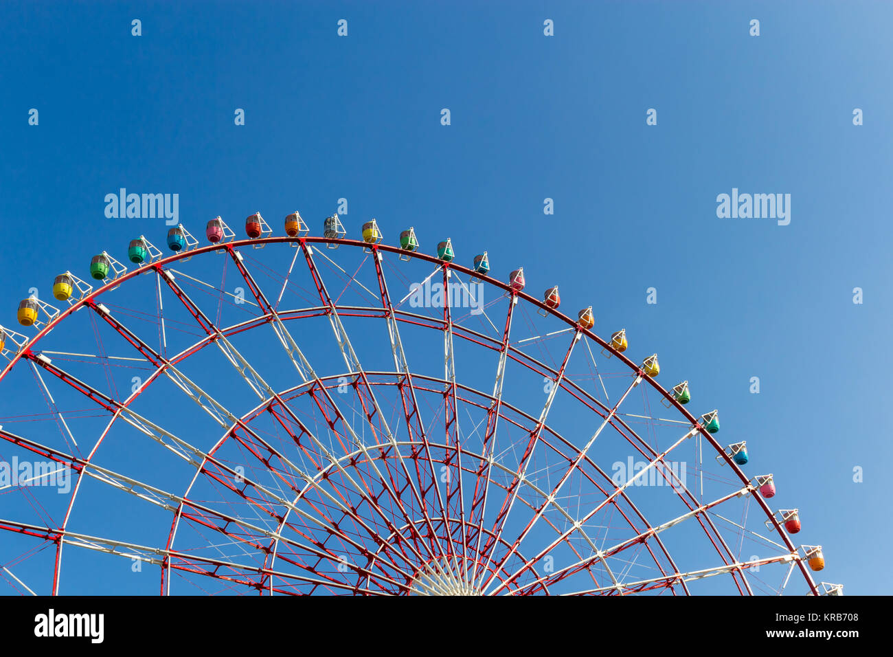 Daikanransha (Ferris wheel), Palette Town, Odaiba, Tokyo Stock Photo