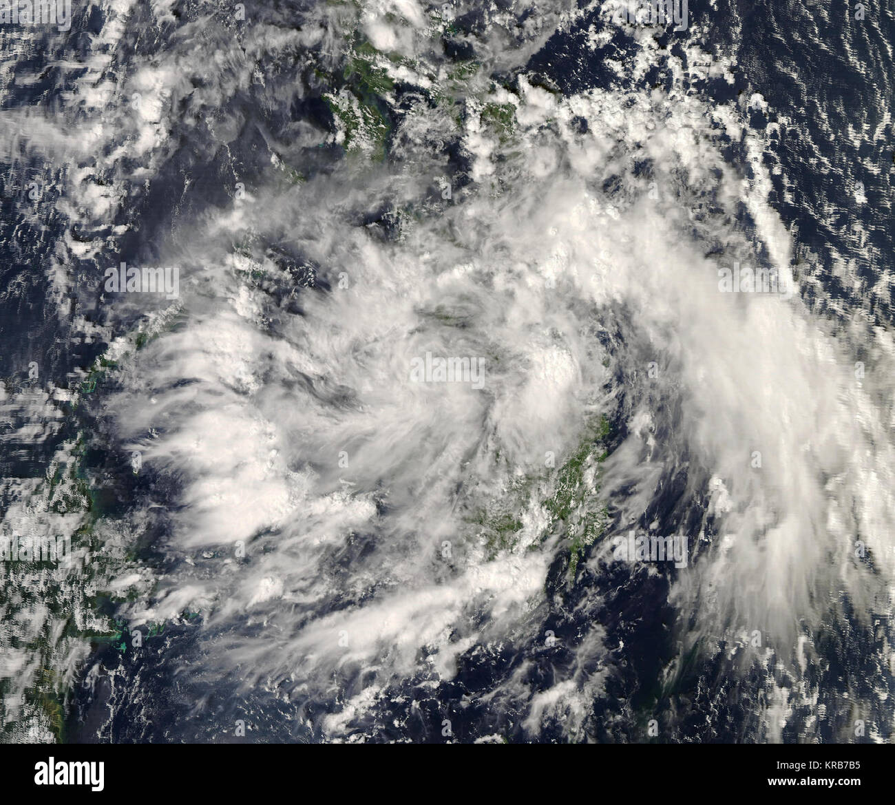 PAGASA TD Rolly 2008 Stock Photo