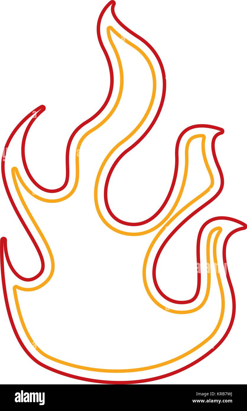 fire flame isolated icon Stock Vector Image & Art - Alamy