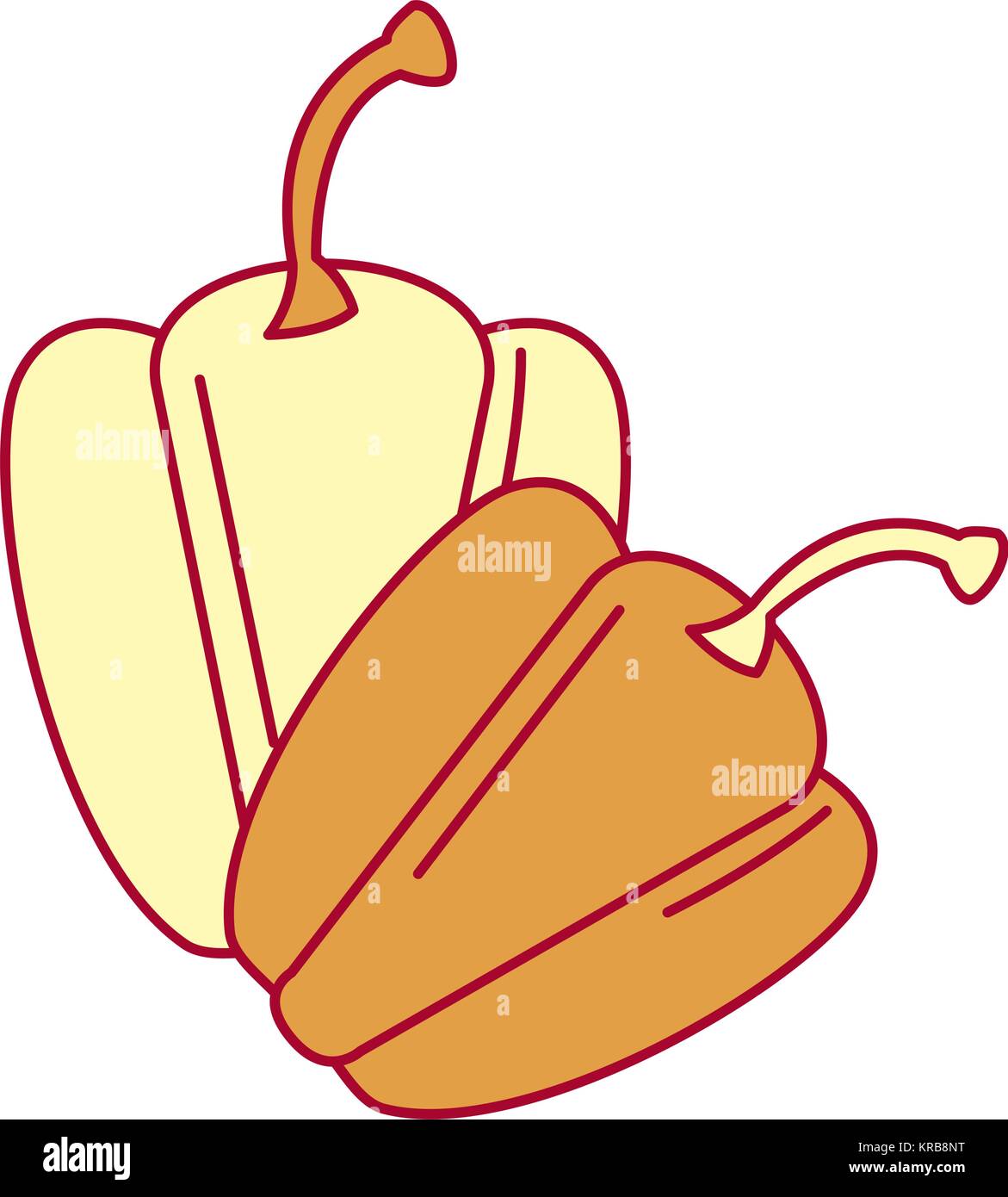 fresh pepper vegetable icon Stock Vector Image & Art - Alamy