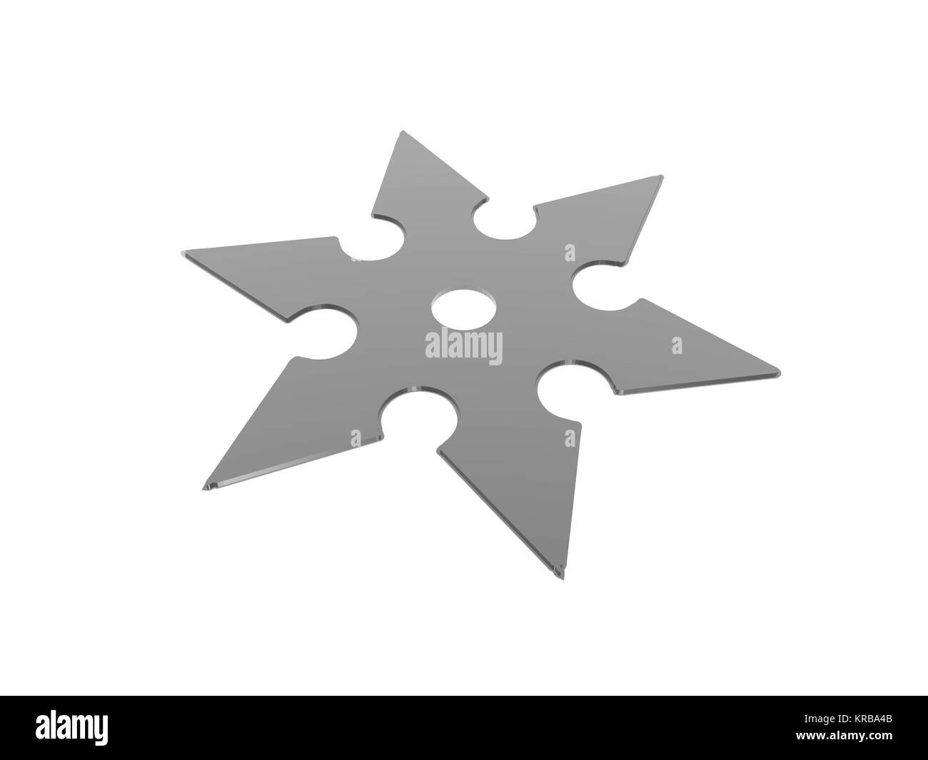 Japanese throwing stars exempted Stock Photo
