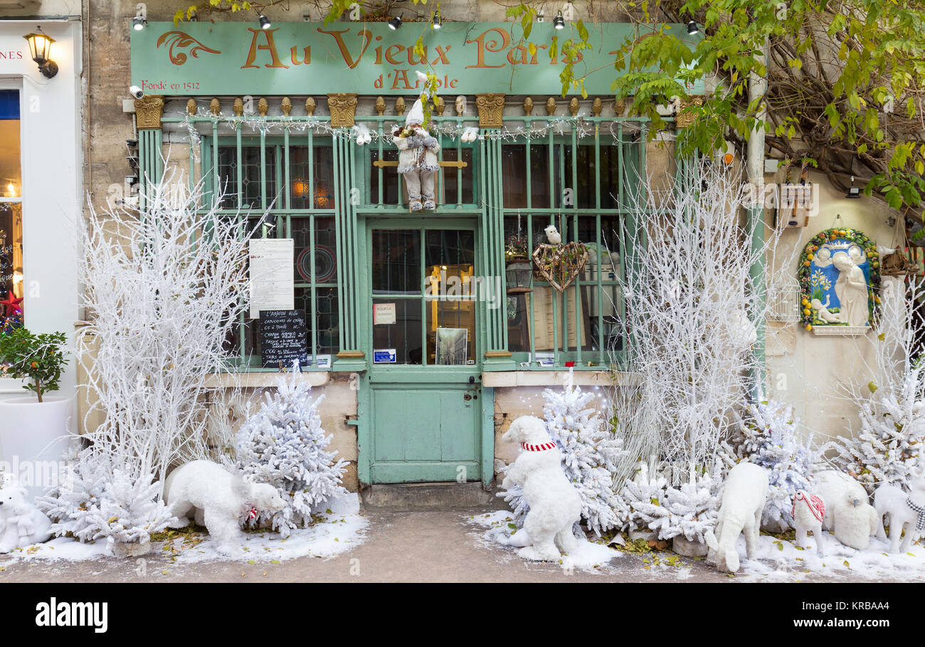 The Traditional French Cafe Au Viex Paris D Arcole Decorated