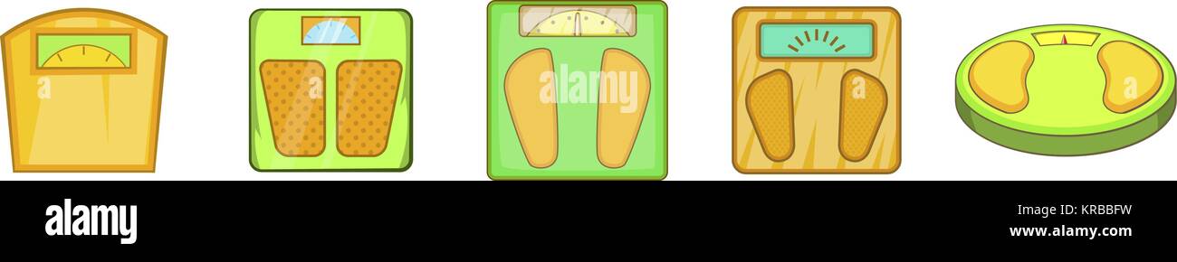 Scales icon set, cartoon style Stock Vector Image & Art - Alamy