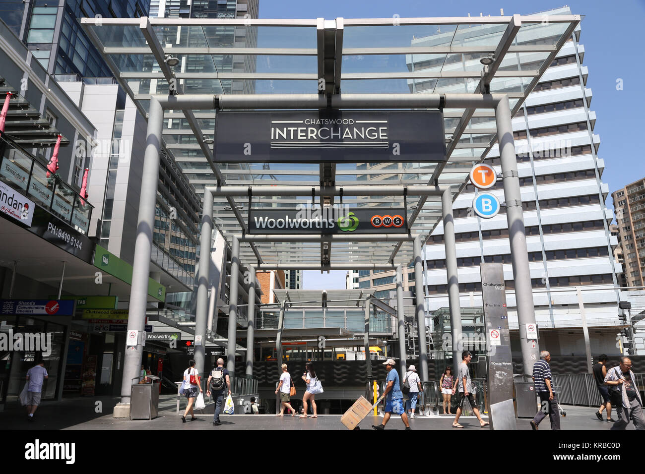 Chatswood Interchange Stock Photo Alamy