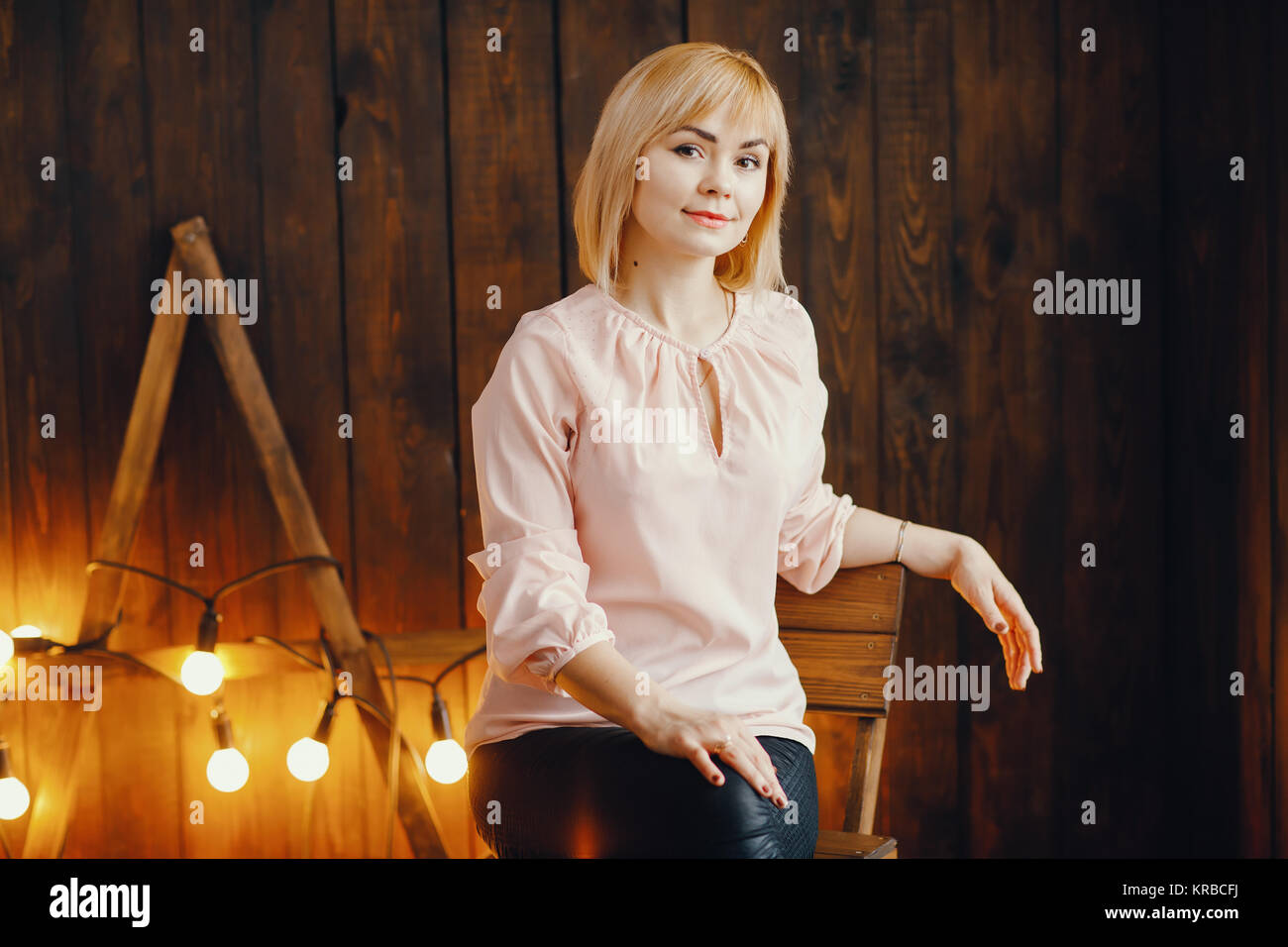 Slim blonde girl hi-res stock photography and images - Alamy