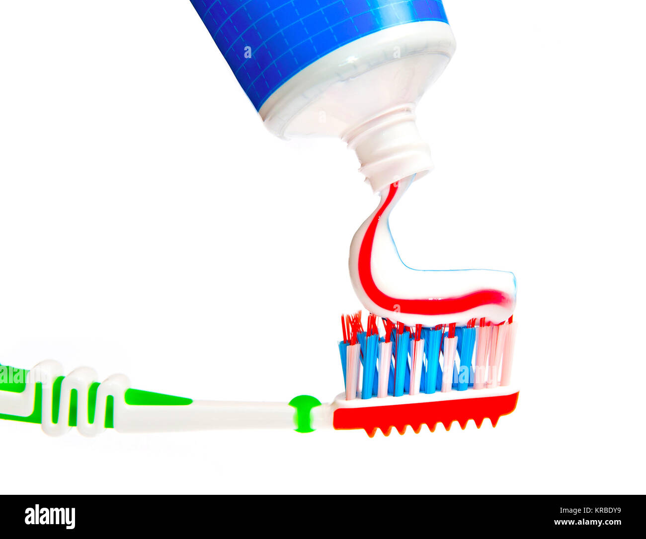 Squeezed Toothpaste Tube Stock Photos & Squeezed Toothpaste Tube Stock