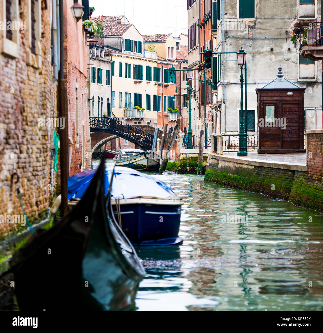 Venetian water canal Stock Photo - Alamy