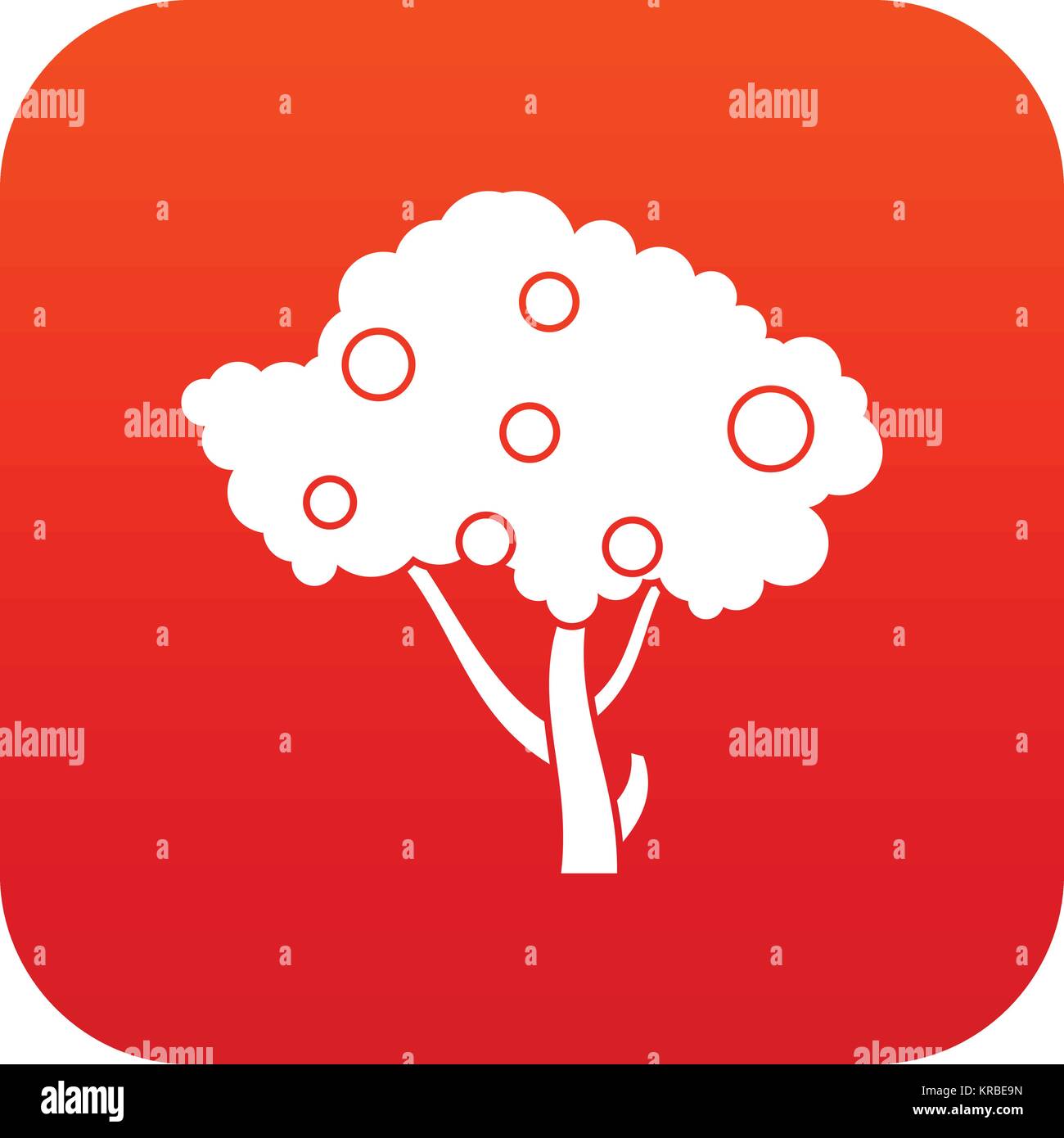 Apples on apple tree branches icon digital red Stock Vector Image & Art ...