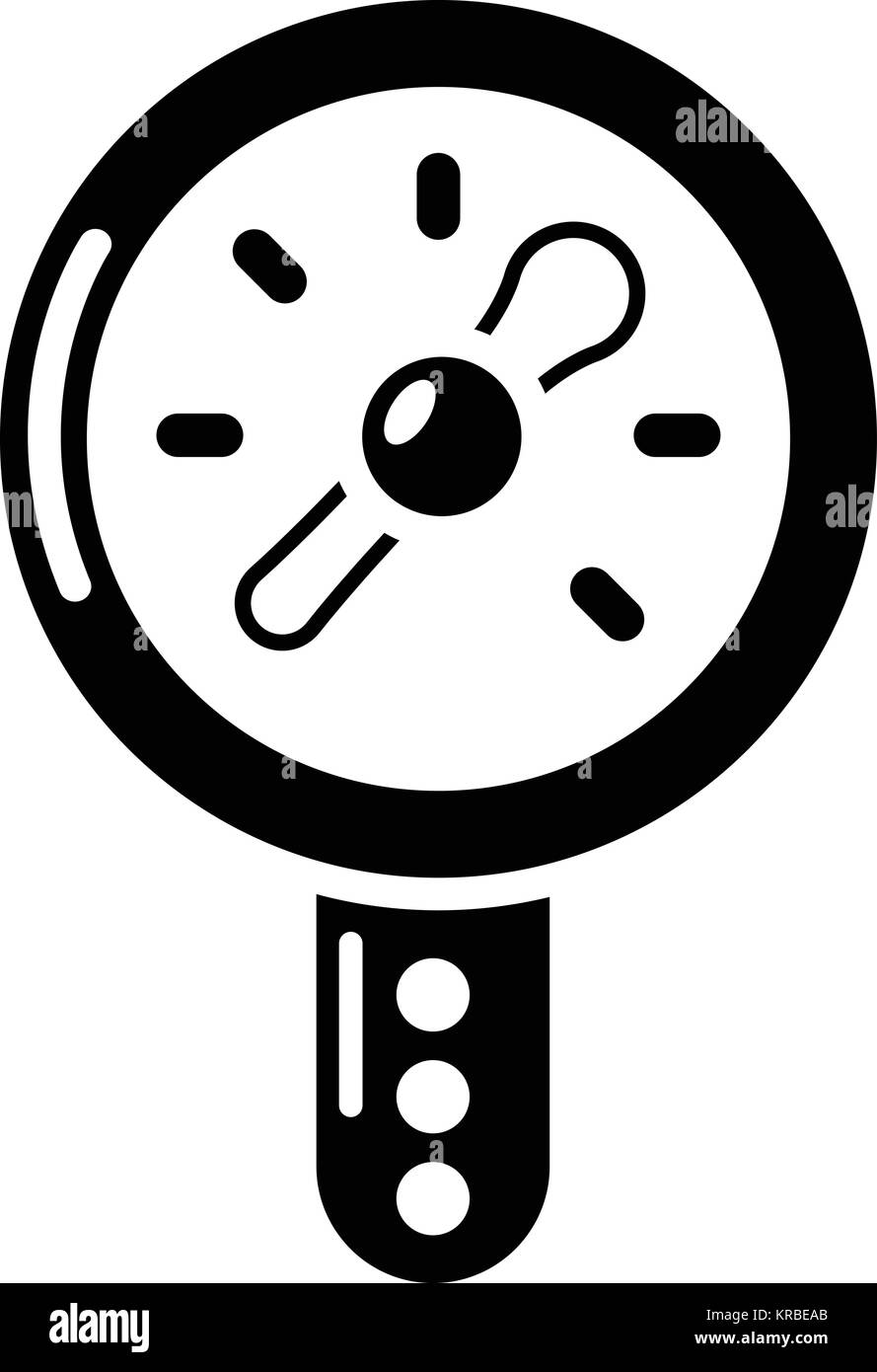 Pressure indicator icon, simple black style Stock Vector Image & Art