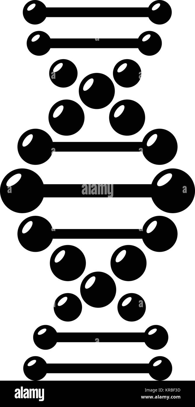 Dna icon, simple black style Stock Vector Image & Art - Alamy