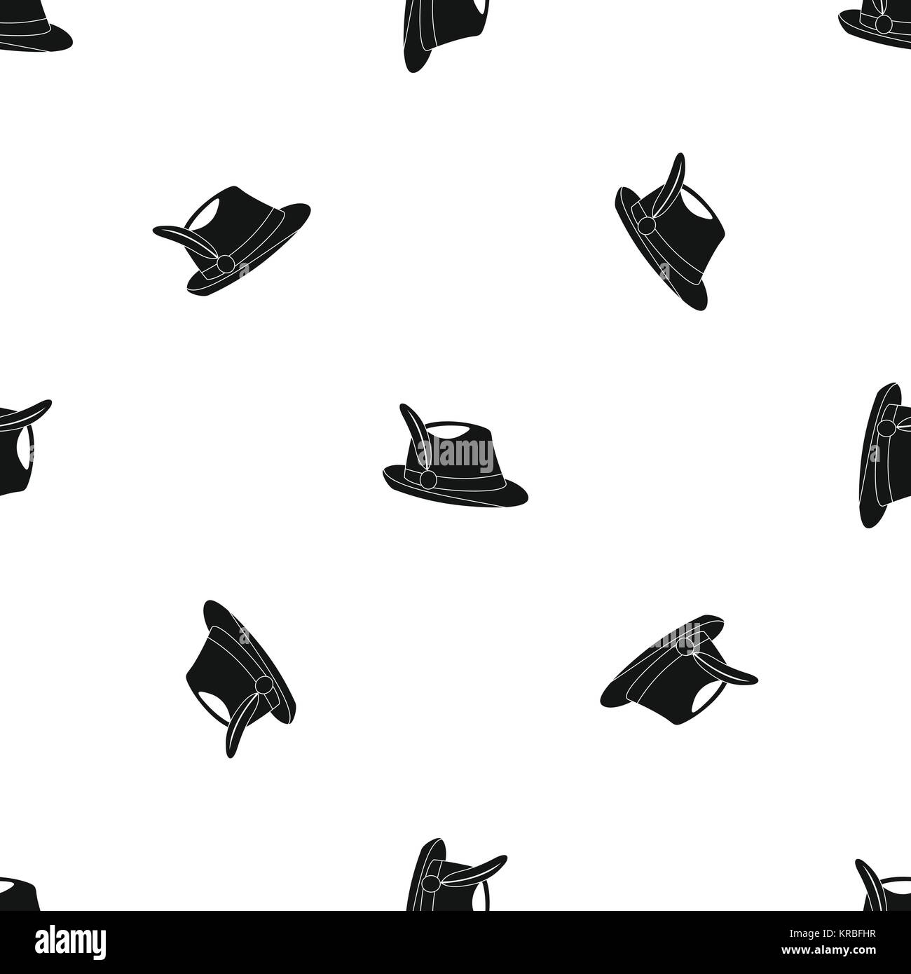 Irish hat pattern seamless black Stock Vector Image &amp; Art - Alamy