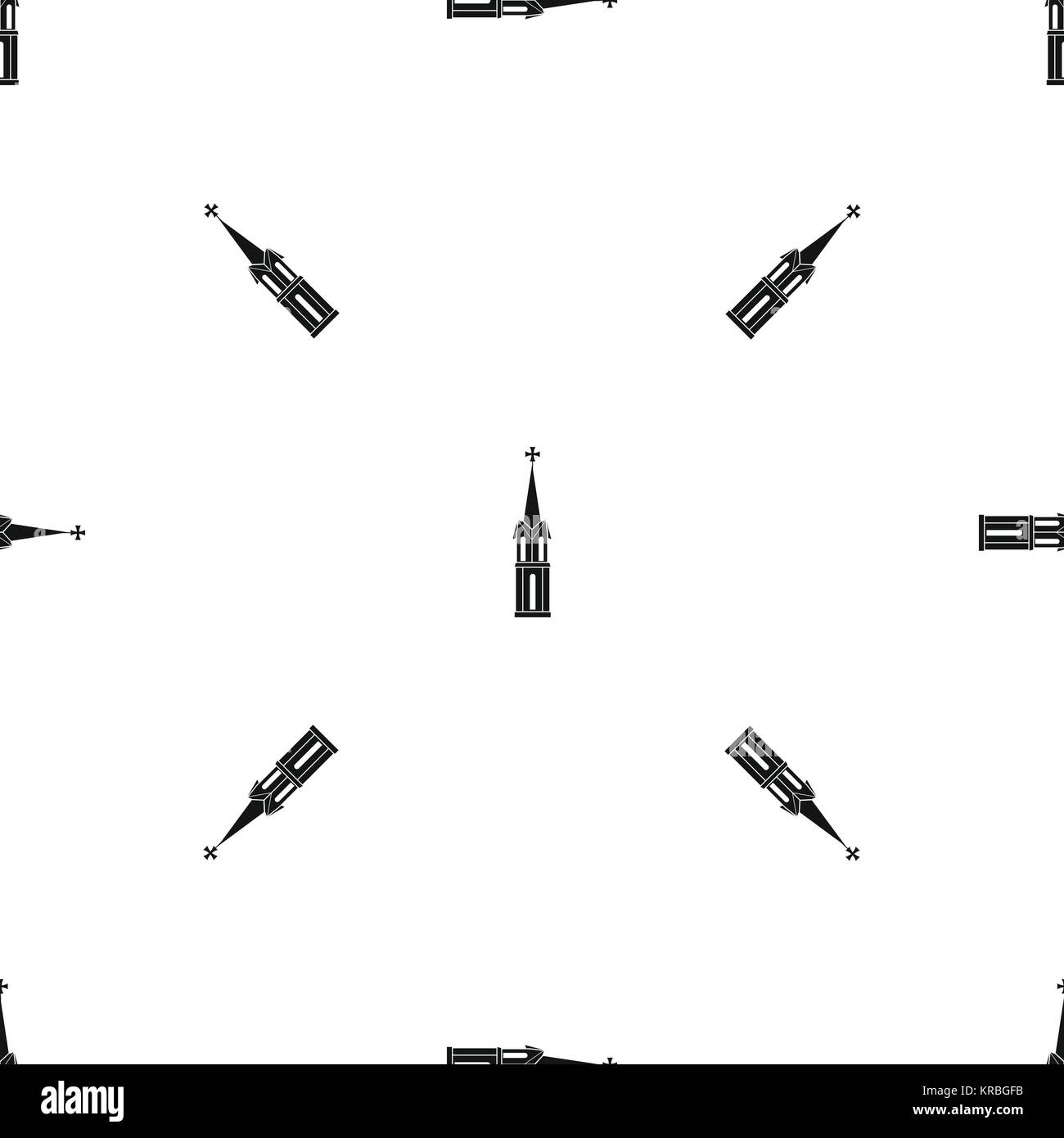 Vector Church Pattern Church pattern seamless black Stock Vector Image & Art - Alamy