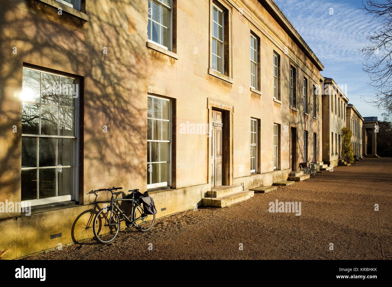 Downing College University of Cambridge - student accommodation at Downing College, part of Cambridge University. The college was founded in 1800. Stock Photo