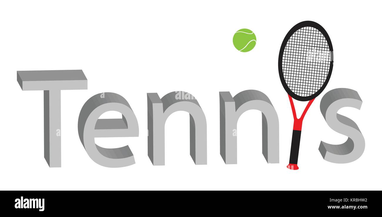 Tennis rackets and tennis ball Stock Vector Image & Art - Alamy