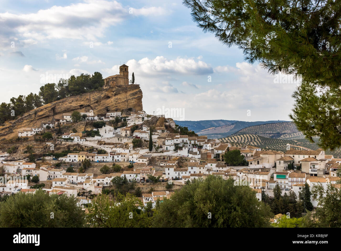 Montefrío, beautiful town of Spain Stock Photo