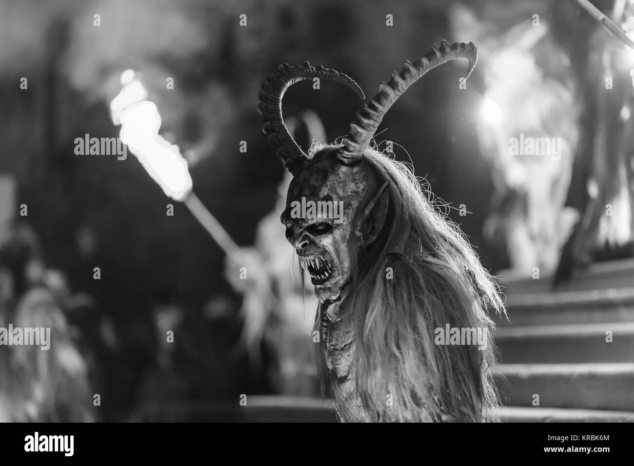 Krampus devils of Christmas Stock Photo Alamy
