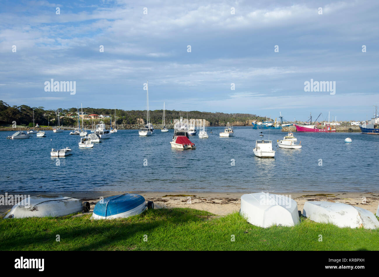 Boats in harbour, Ulladulla, New South Wales, Australia Stock Photo Alamy
