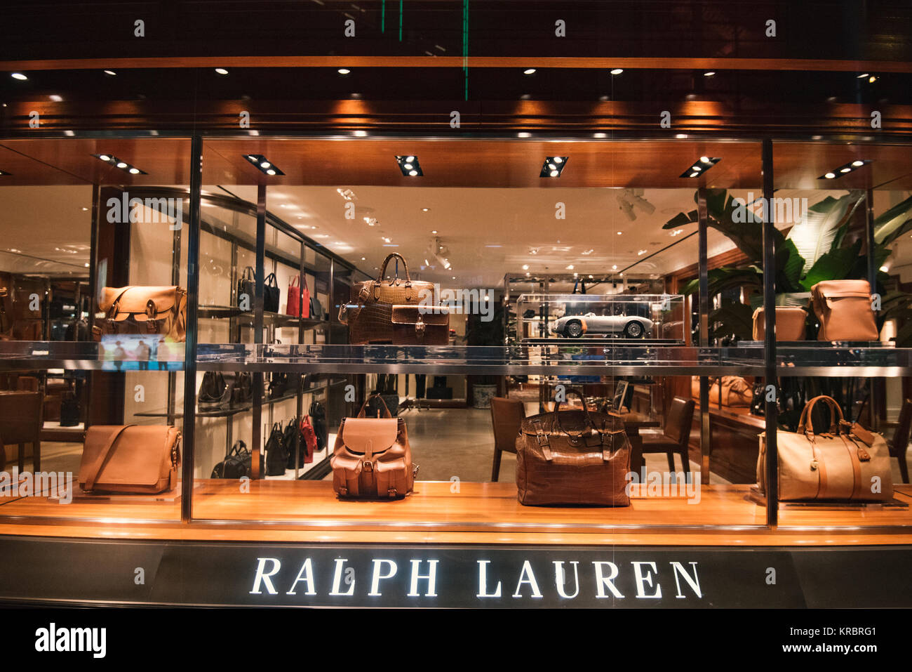 Ralph Lauren luxury store front Stock 