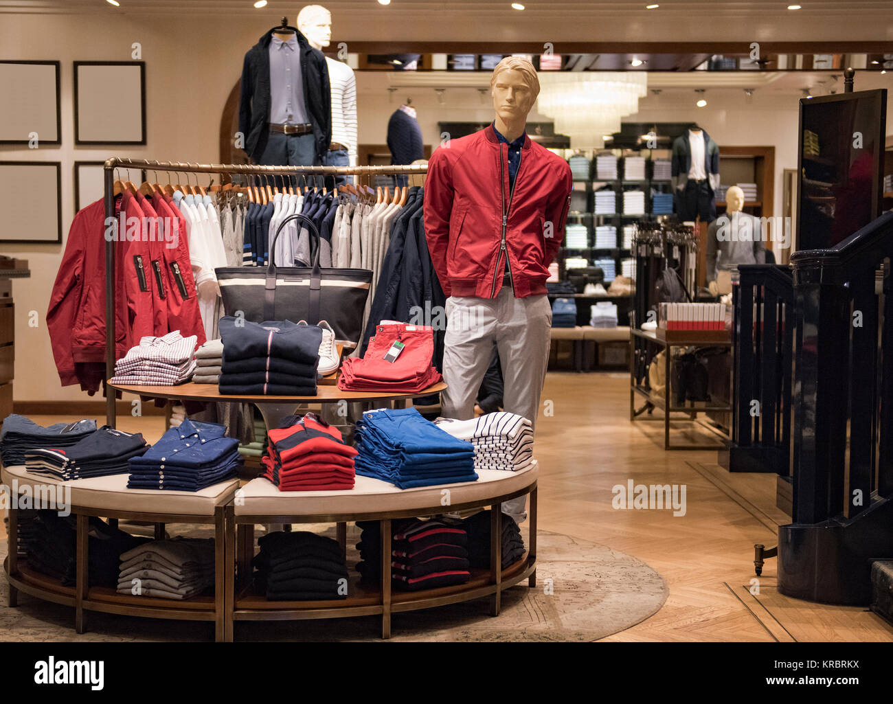 Men clothing store Stock Photo Alamy