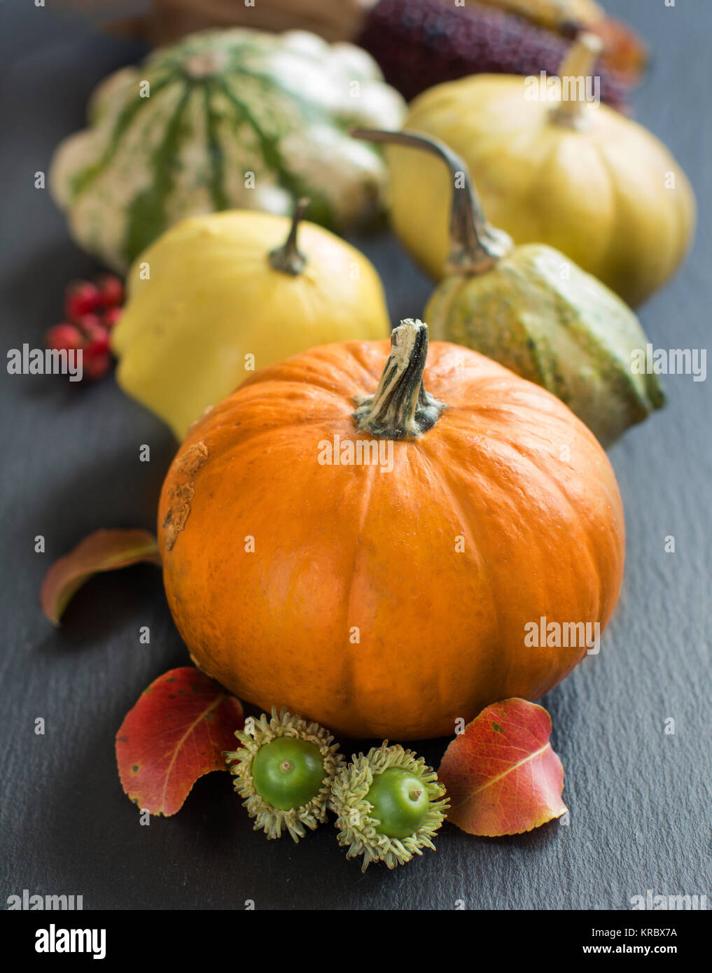 Autumn background with pumpkins Stock Photo - Alamy
