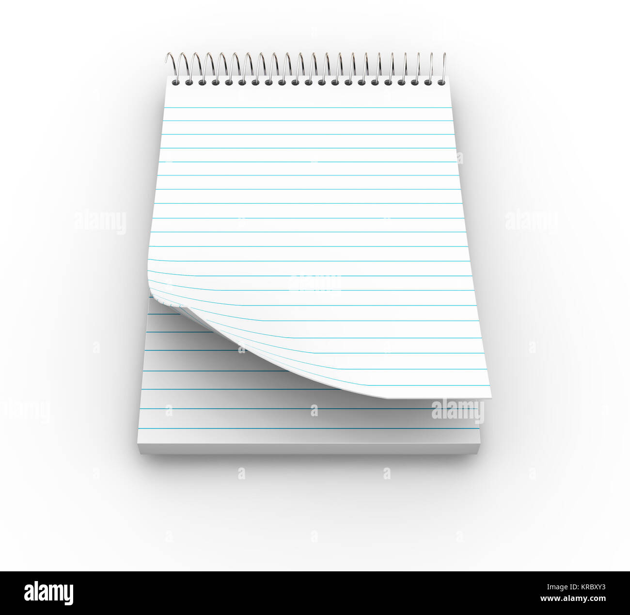 3D render of a notepad Stock Photo - Alamy