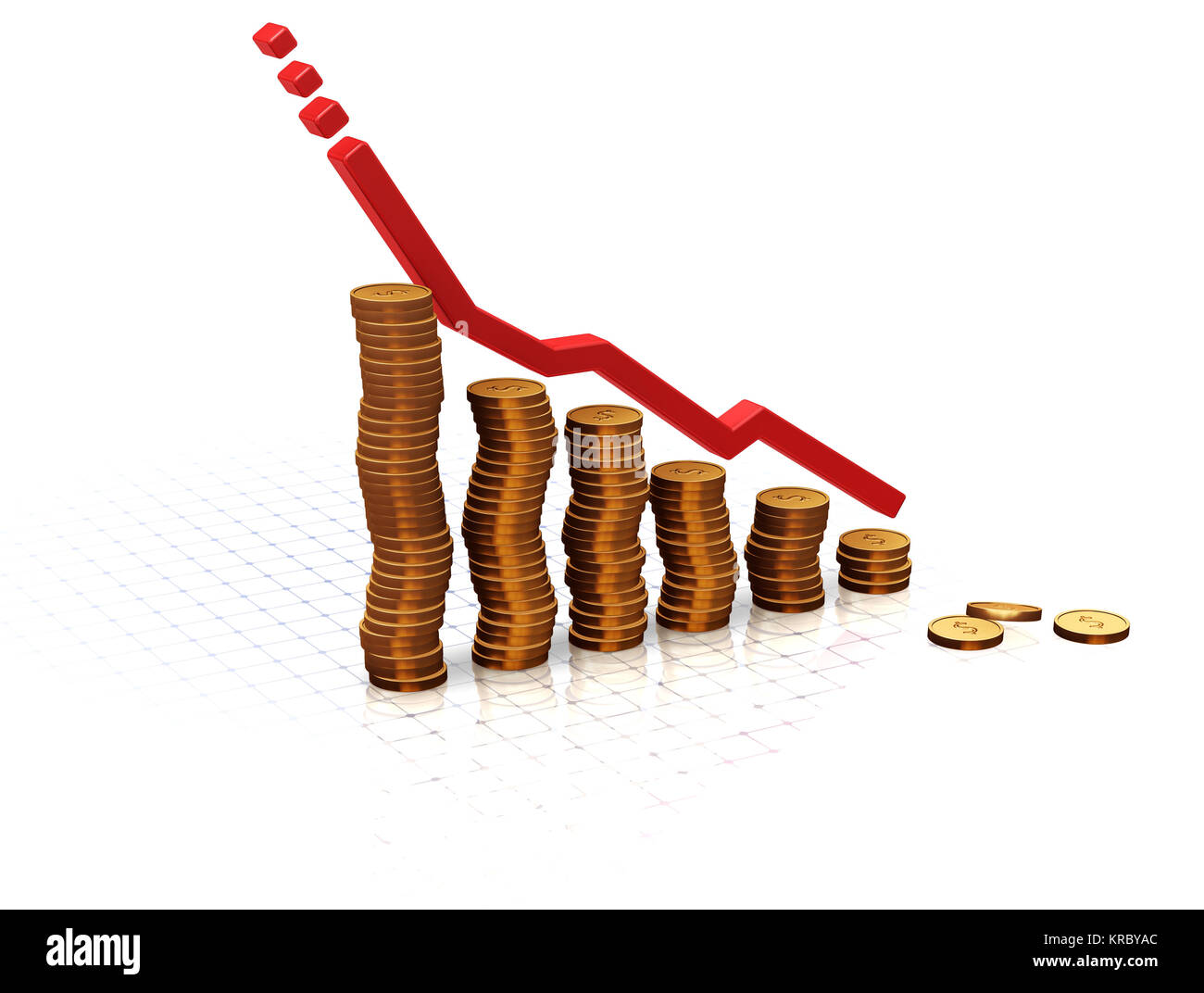 3d arrow graph grid hi-res stock photography and images - Alamy