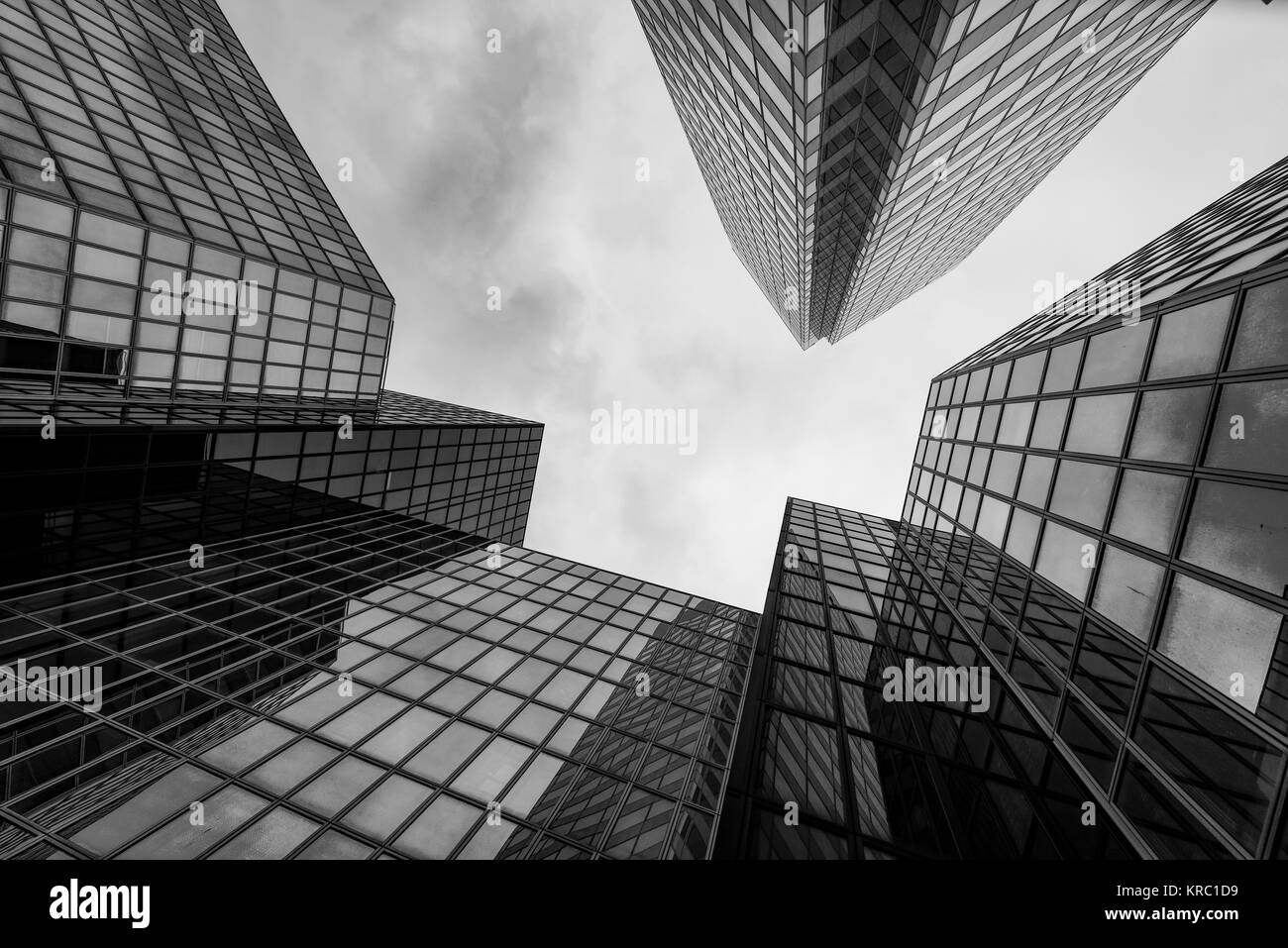 Skyscraper tall office Black and White Stock Photos & Images - Alamy