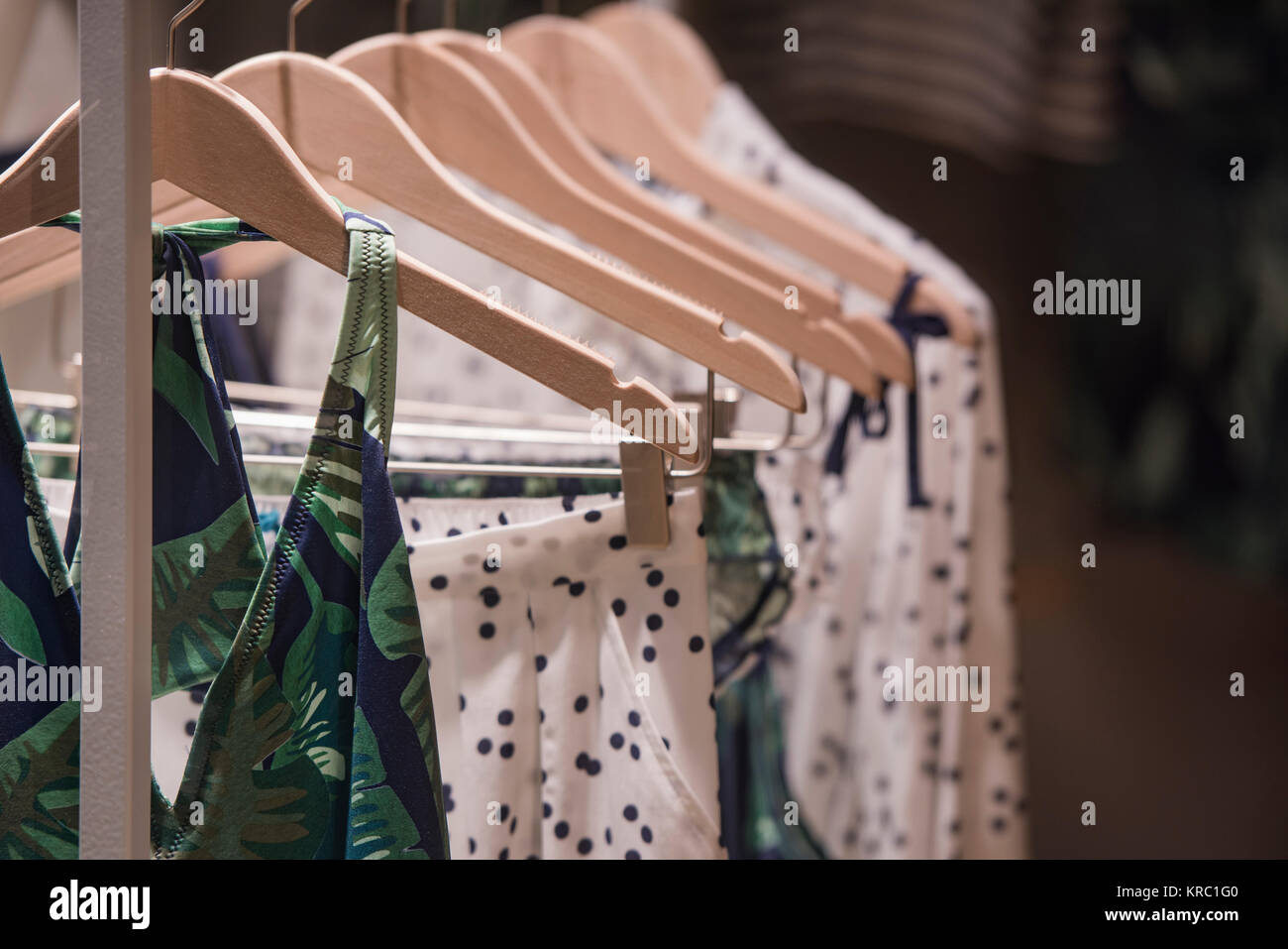 Clothes hanging racks hi-res stock photography and images - Alamy