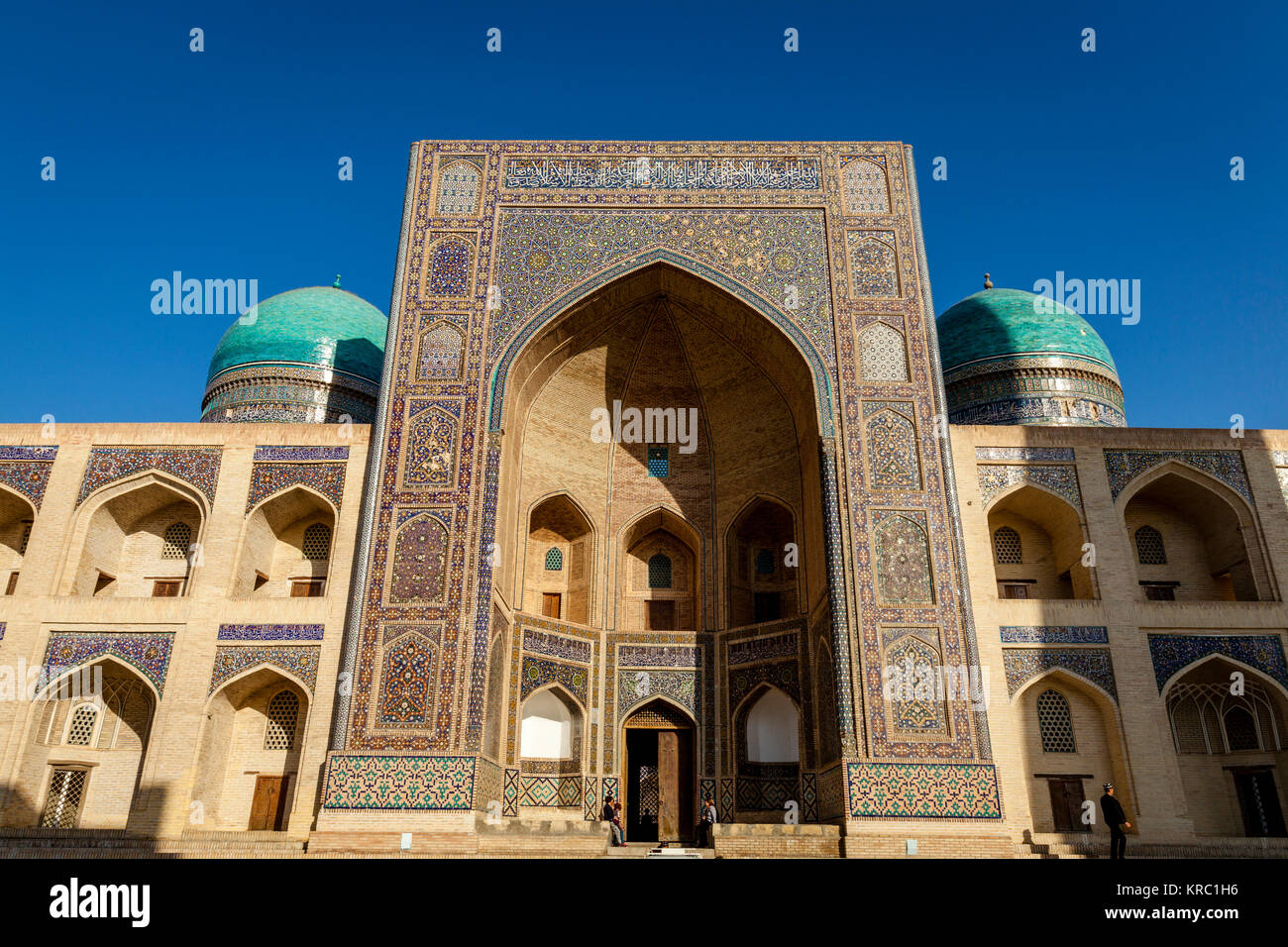 The Mir-i-Arab Madrassa, Bukhara, Uzbekistan Stock Photo