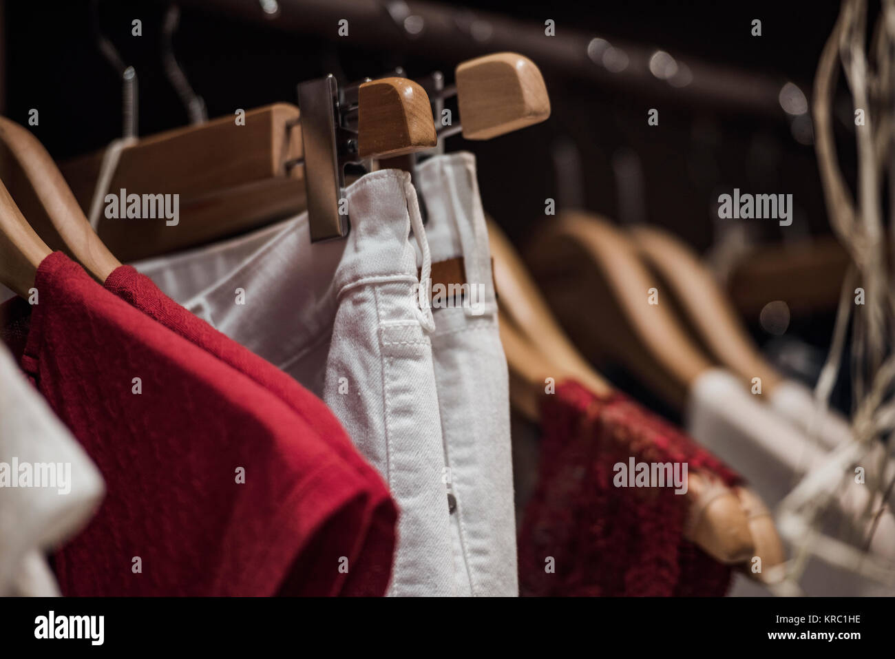 Clothes hanging racks hi-res stock photography and images - Alamy