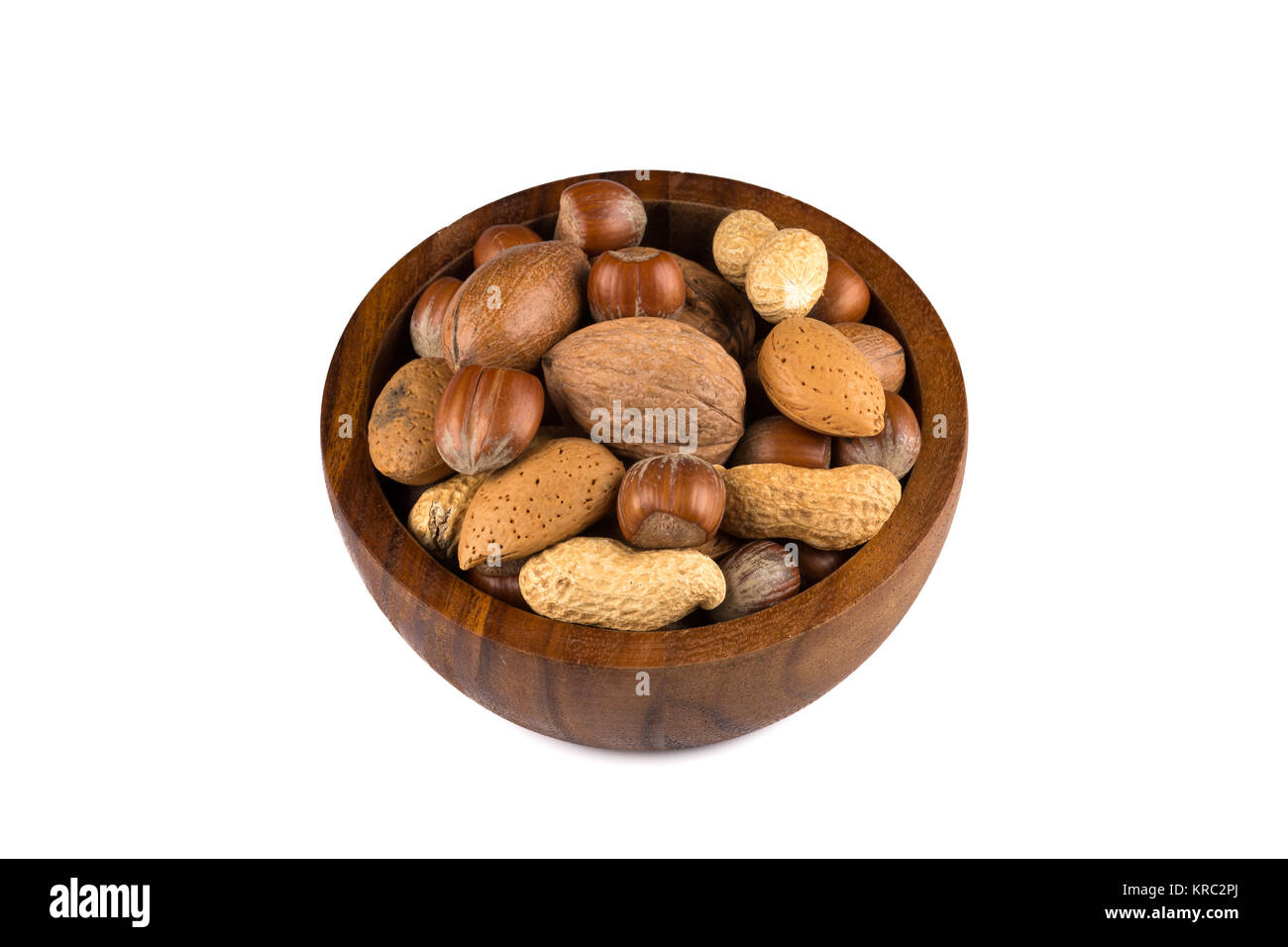 Mixed nuts in shells in a bowl Stock Photo Alamy