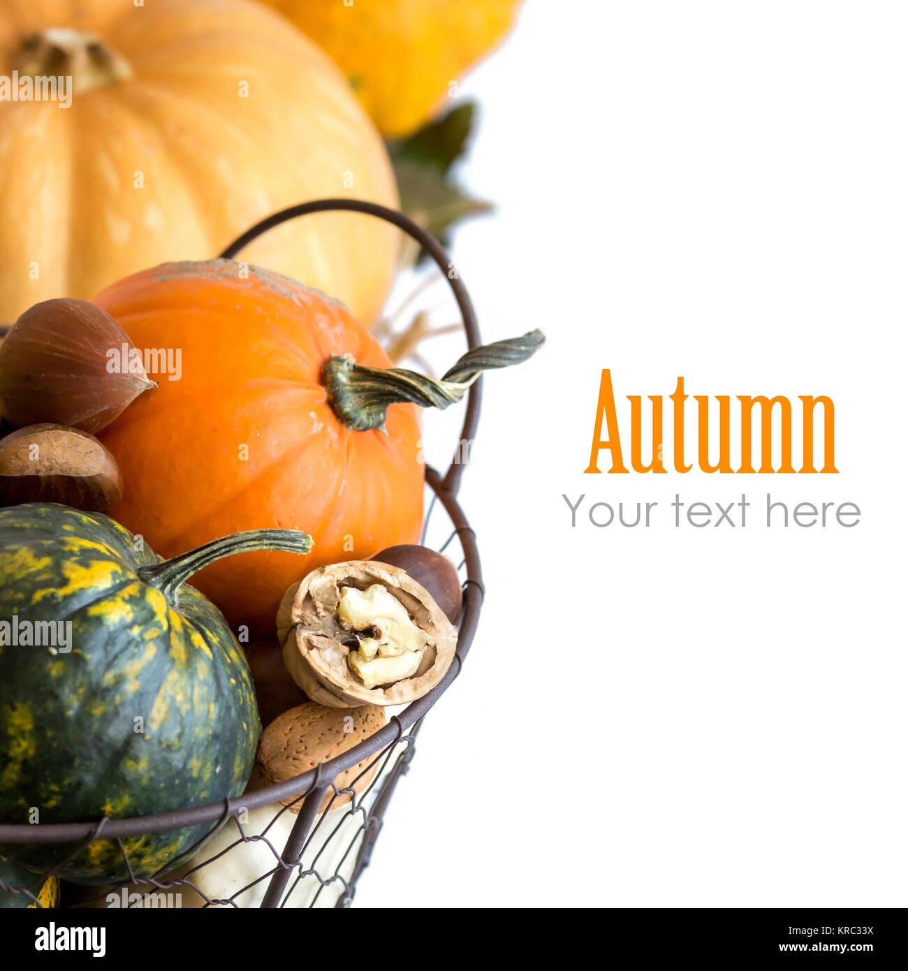 Autumn background with pumpkins Stock Photo - Alamy