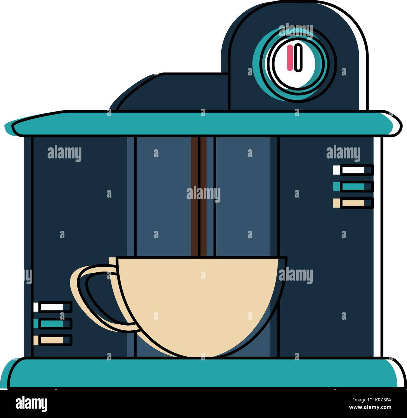 Modern coffee machine Stock Vector Image & Art - Alamy