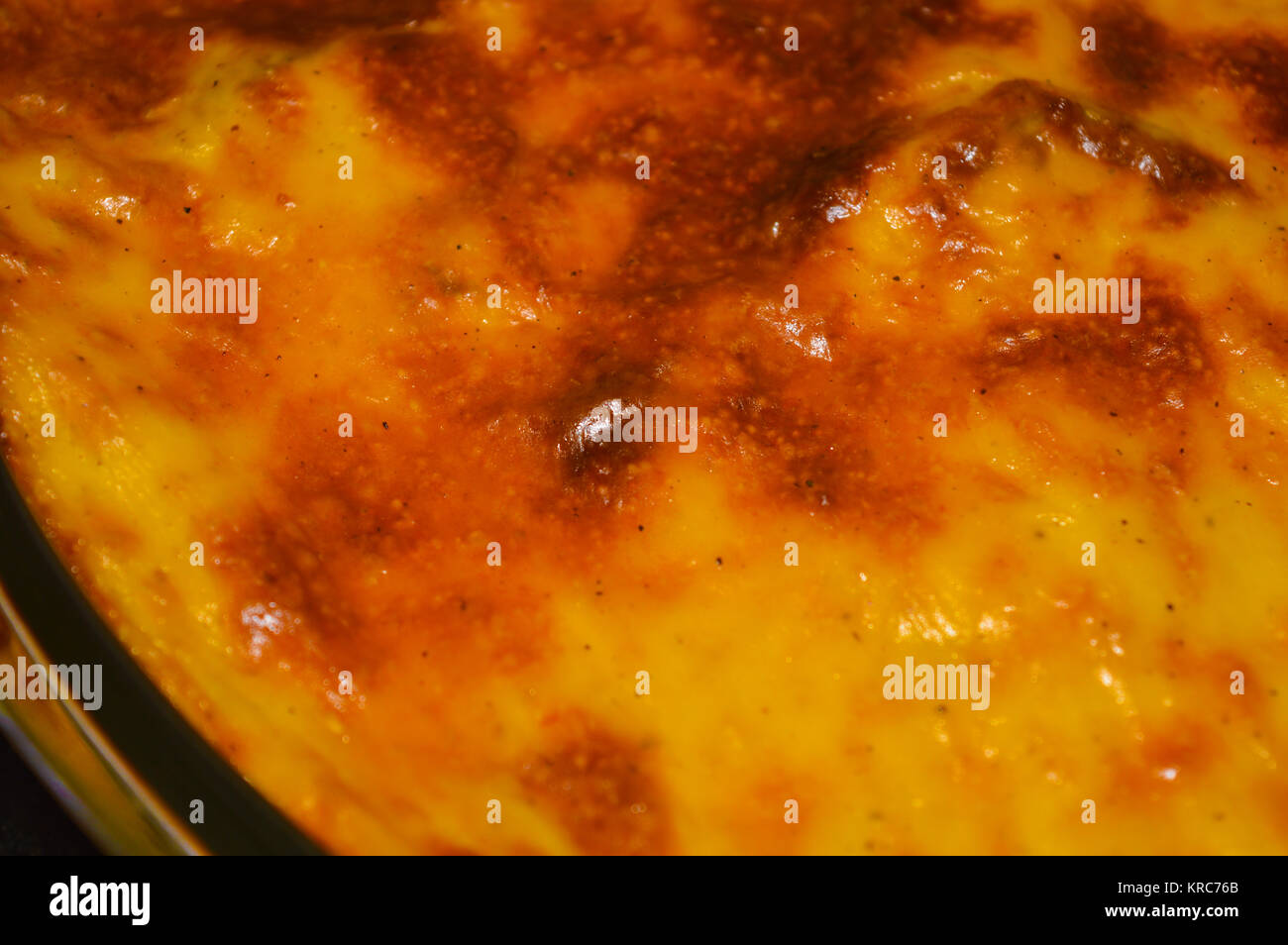 homemade zucchini with bechamel Stock Photo Alamy
