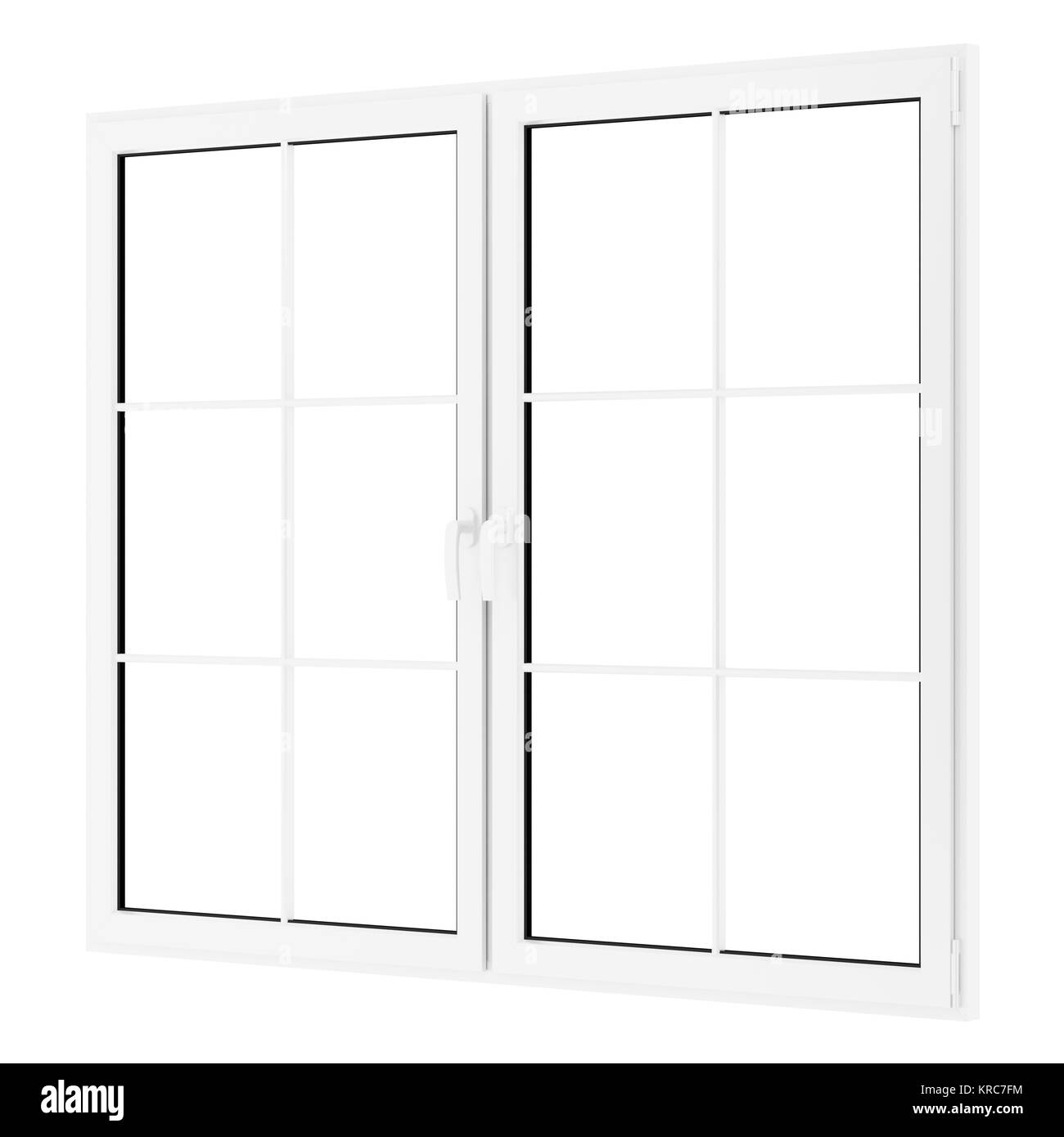 window isolated on white background. 3d illustration Stock Photo - Alamy