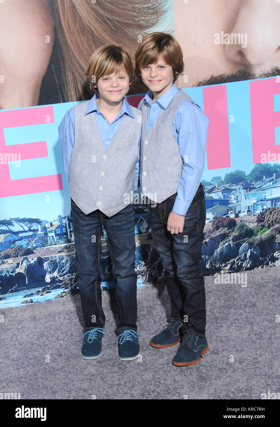 HOLLYWOOD - FEBRUARY 7: (L-R) Actors Cameron Crovetti and NIcholas