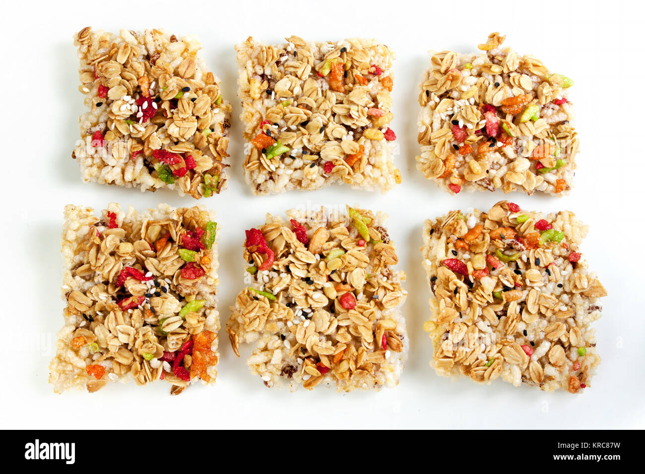 Crispy grains granola bar Stock Photo Alamy
