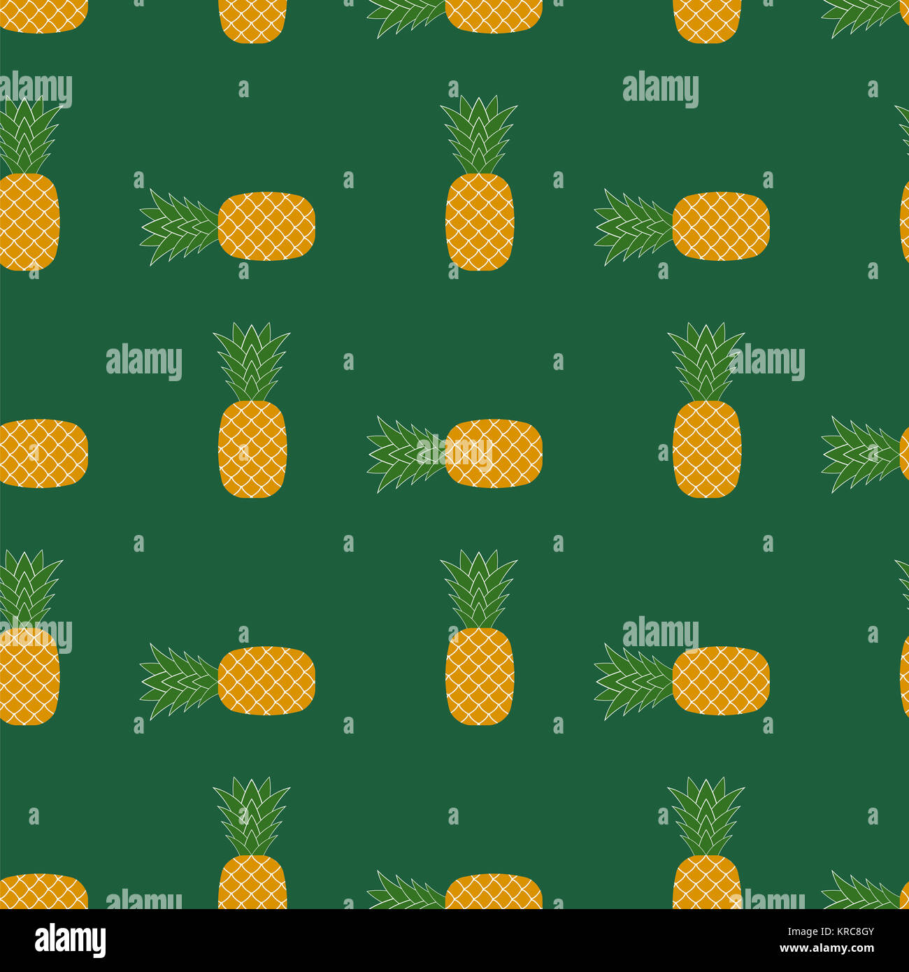 Fresh Ripe Pineapple Seamless Pattern Stock Photo - Alamy