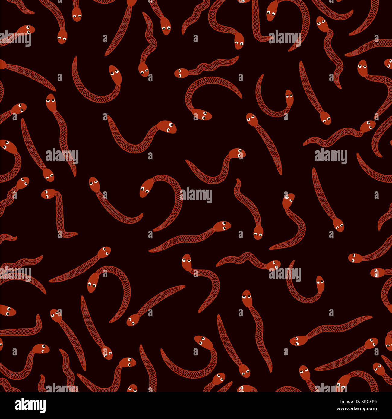 Red Worms for Fishing Seamless Pattern Stock Photo Alamy