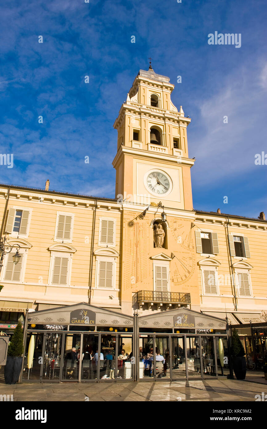 Governor's Palace, Garibaldi square, Parma, Emilia Romagna, Italy Stock