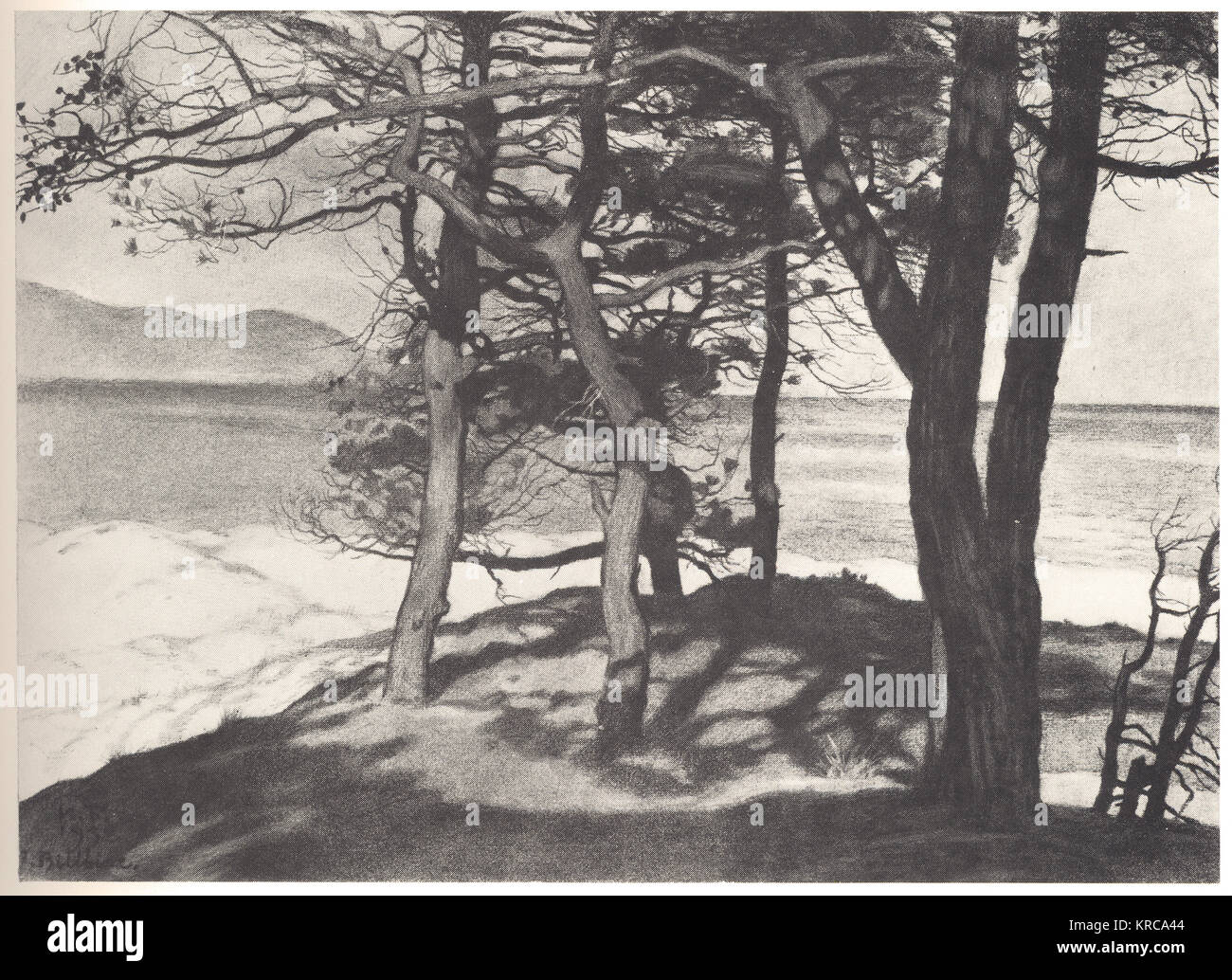 Ivan BILIBIN - south of france dunes 1930 Stock Photo