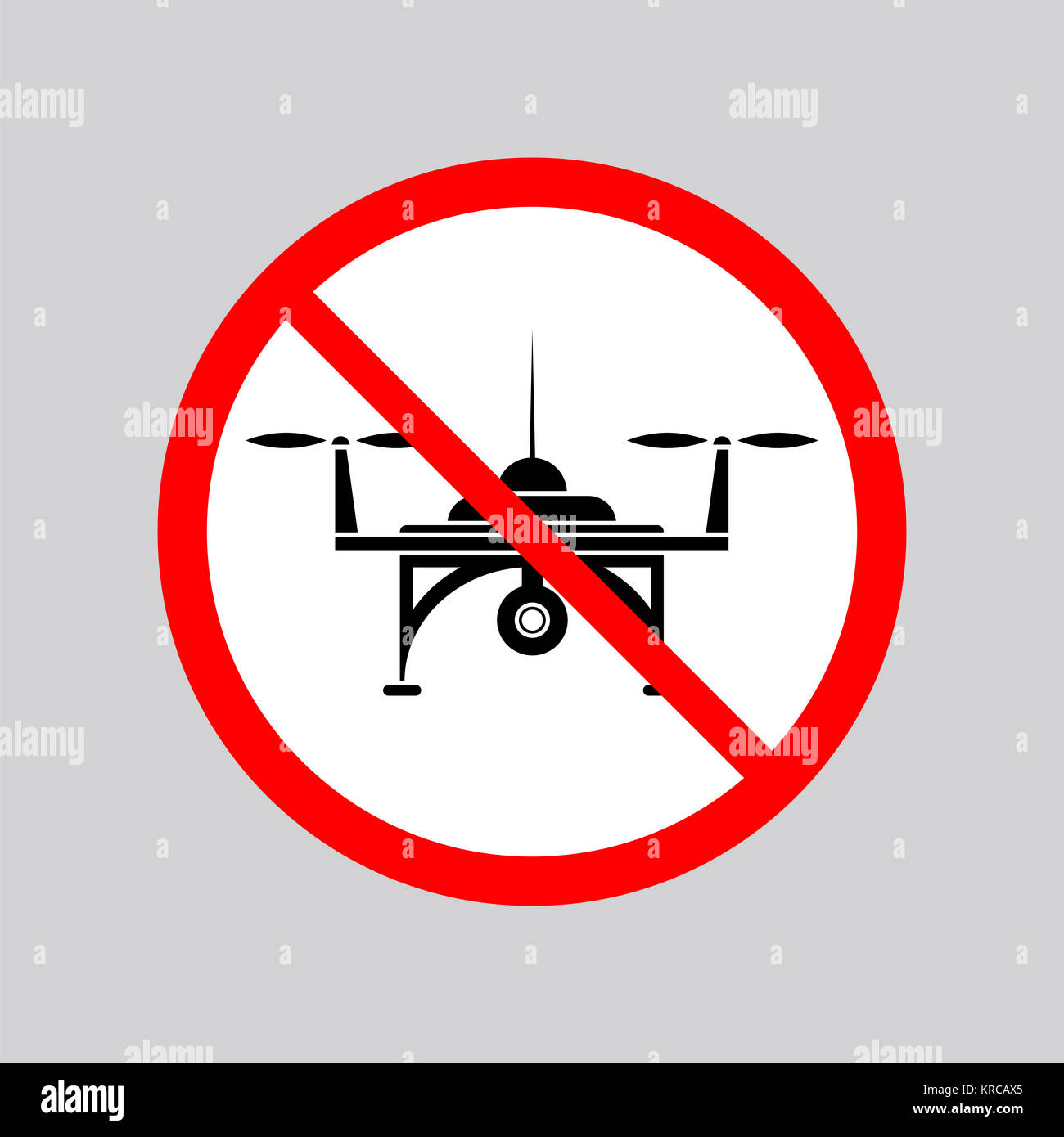 Stop Air Drone Allowed Sign Stock Photo Alamy