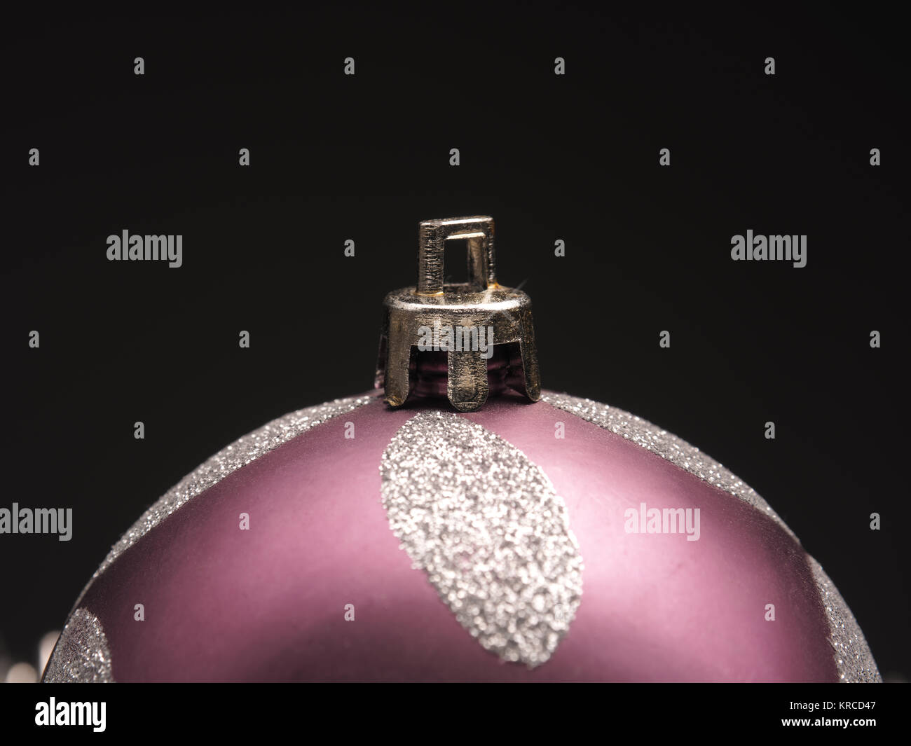 Christmas bauble on a dark background Stock Photo