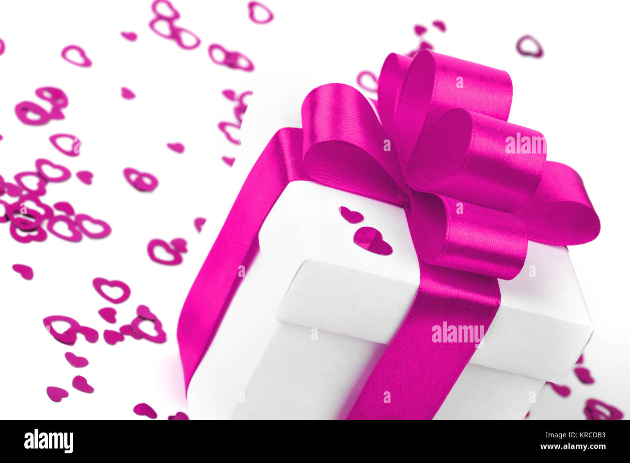 Gifts boxes with textile hearts, valentines day concept Stock Photo Alamy