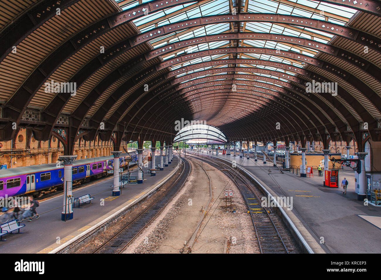 train station in York, UK Stock Photo